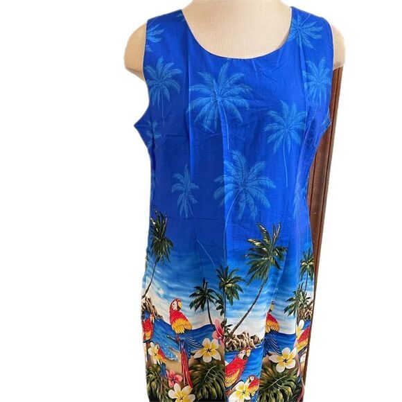 Pacific Legend Parrot Hawaii Hawaiian Dress Plus Size 2XL - Picture 2 of 9